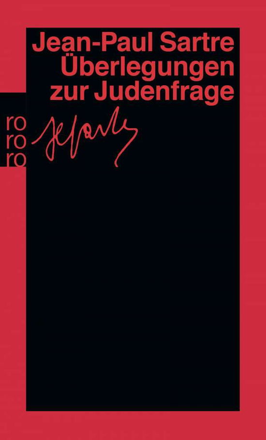 Cover for Jean-paul Sartre · Roro Tb.13149 Sartre.überleg.z.judenfr (Book)