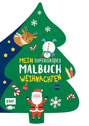 Cover for Edition Michael Fischer · Mein supergroßes Malbuch - Weihnachten (Tannenbaum) (Pocketbok) (2021)