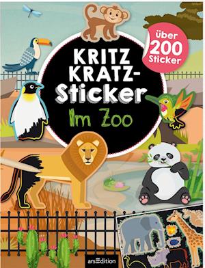 Cover for Eva Schindler · Kritzkratz-Sticker Im Zoo (Book) (2022)