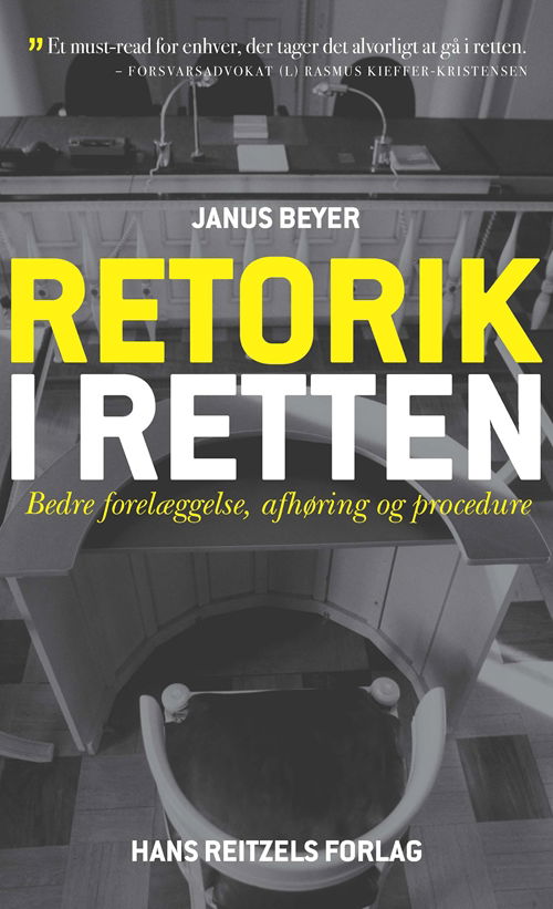 Cover for Janus Beyer · Retorik i retten (Sewn Spine Book) [1st edition] (2013)