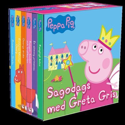 Cover for Mark Baker · Greta Gris: Sagodags med Greta Gris : 6 små böcker (Tavlebog) (2019)