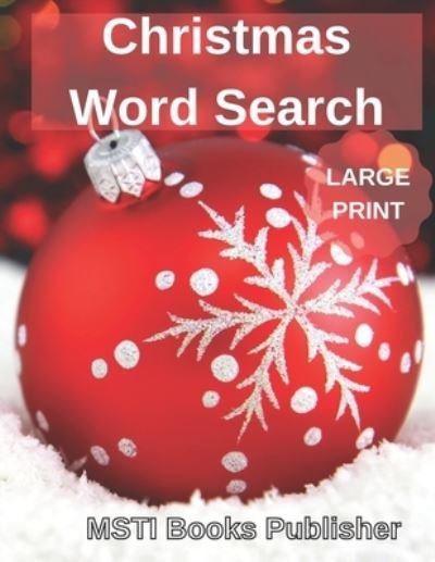 Cover for Msti Books Publisher · Christmas Word Search Large Print (Paperback Book) (2020)