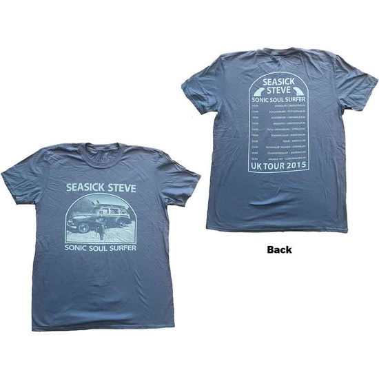 Cover for Seasick Steve · Seasick Steve Unisex T-Shirt: Sonic Soul Surfer (Blue) (Back Print) (T-shirt)