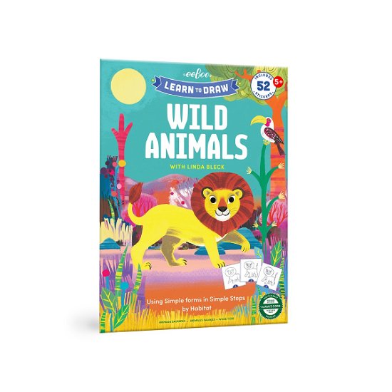 Learn To Draw - Wild Animals - (eartbk7) - Eeboo - Merchandise - Eeboo - 0689196514494 - 