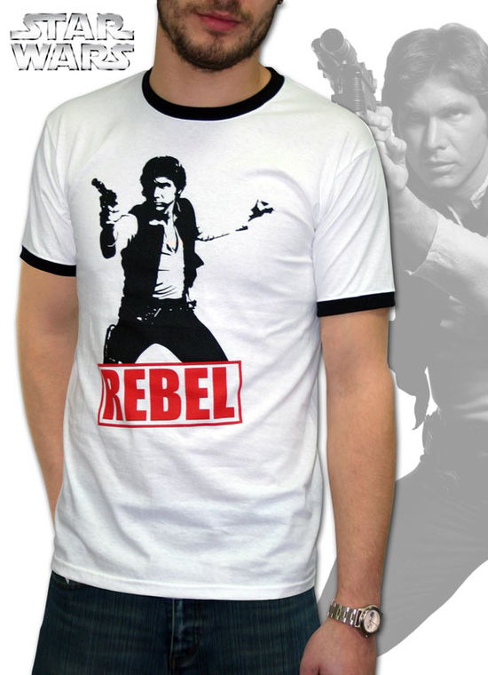 Star Wars - Tshirt Han Solo Rebel Man Ss White - F - Abystyle - Other -  - 3700789221494 - 