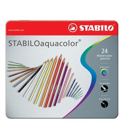 Cover for Stabilo · STABILO Aquacolor Metalen Doos 24st. (Leketøy)