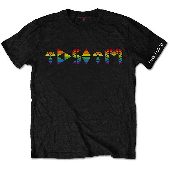 Pink Floyd Unisex T-Shirt: Dark Side Prism Initials - Pink Floyd - Fanituote -  - 5056170641494 - 