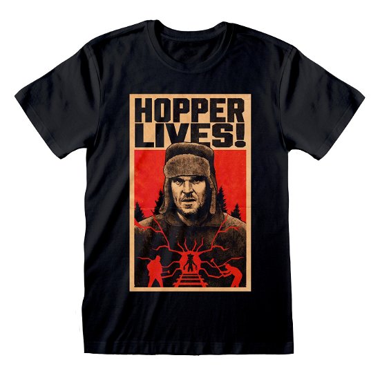 Stranger Things T-Shirt Hopper Lives Größe XL - Stranger Things - Koopwaar -  - 5056599705494 - 8 juni 2022