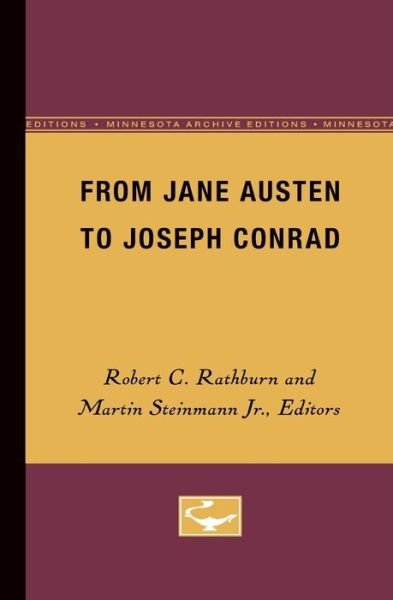 Cover for Robert C Rathburn · From Jane Austen to Joseph Conrad (Pocketbok) (1967)