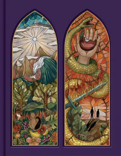 Cover for Csb Bibles By Holman · CSB Notetaking Bible, Stained Glass Edition, Amethyst (Hardcover Book) (2022)