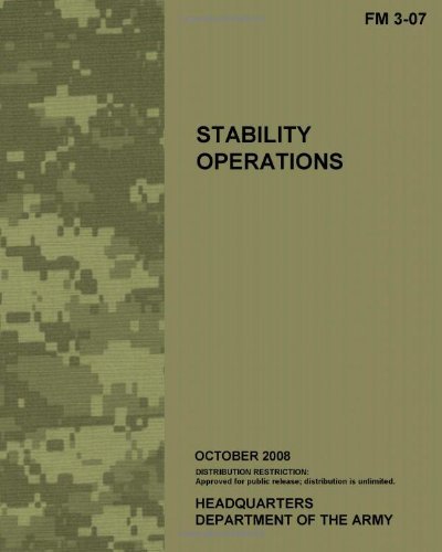 Cover for Us Army · Stability Operations: Field Manual 3-07 (Fm 3-07) (Pocketbok) (2008)