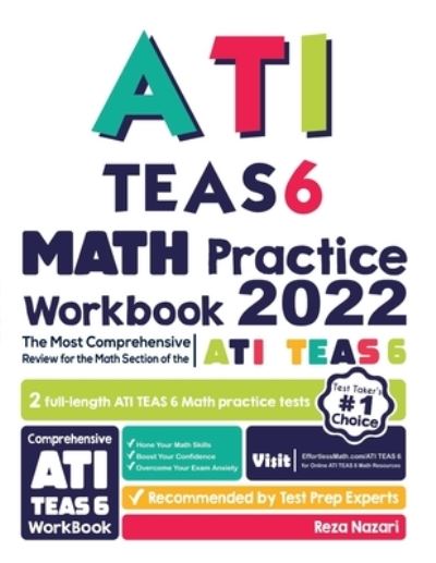 Cover for Reza Nazari · ATI TEAS 6 Math Practice Workbook (Paperback Book) (2021)