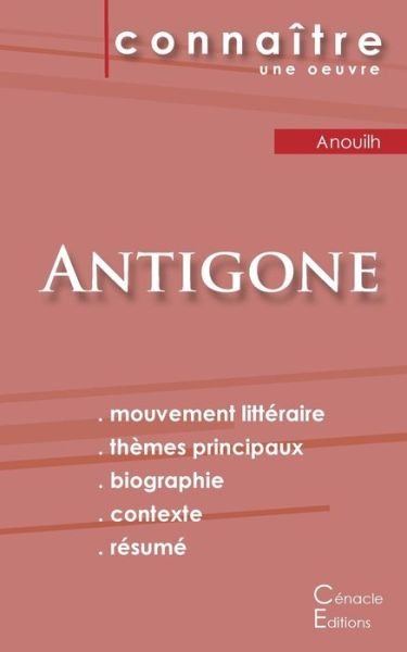Cover for Jean Anouilh · Fiche De Lecture Antigone De Jean Anouil (Pocketbok) (2022)