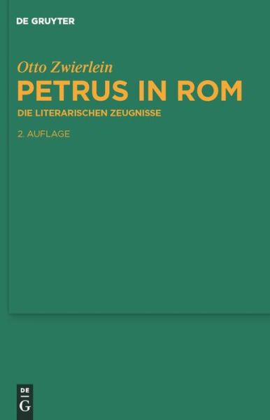 Cover for Zwierlein · Petrus in Rom (Book) (2016)