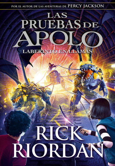 Cover for Rick Riordan · El laberinto en llamas / The Burning Maze - Las pruebas de Apolo (Innbunden bok) (2018)