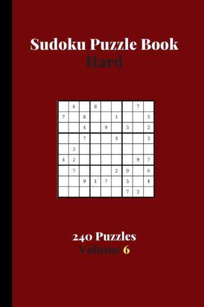 Cover for Eas Smart Publishing · Sudoku Puzzle Book Hard 240 Puzzles Volume 6 (Paperback Book) (2020)