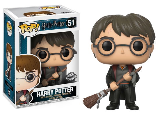 Cover for Funko · Harry Potter: Funko Pop! Harry With Firebolt &amp; Feather (Vinyl Figure 51) (MERCH)