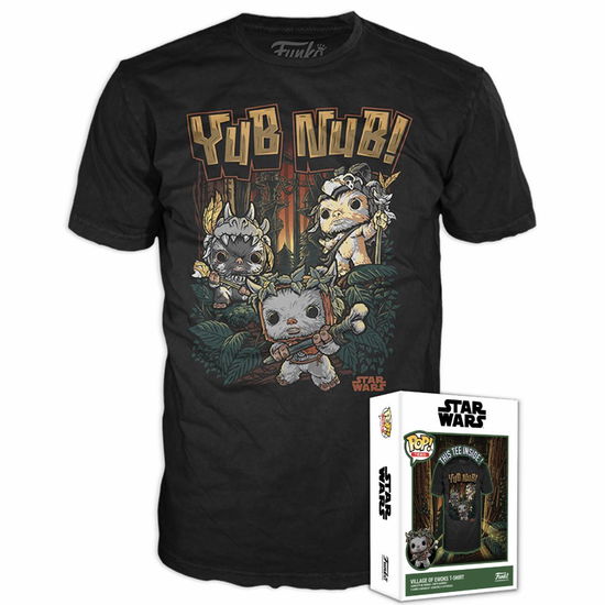 Cover for Funko · Funko Boxed Tees: Disney Star Wars Return Of The Jedi - Village Of Ewoks (Legetøj) [size L] (2023)