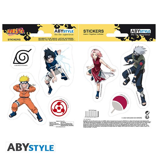 NARUTO - Stickers - 16x11cm/ 2 sheets - Team 7 X5 - Naruto - Merchandise -  - 3665361084495 - 