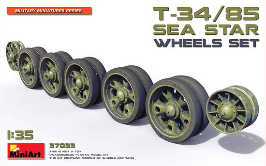 Cover for MiniArt · T-34/85 Sea Star Wheels Set 1:35 (Legetøj)