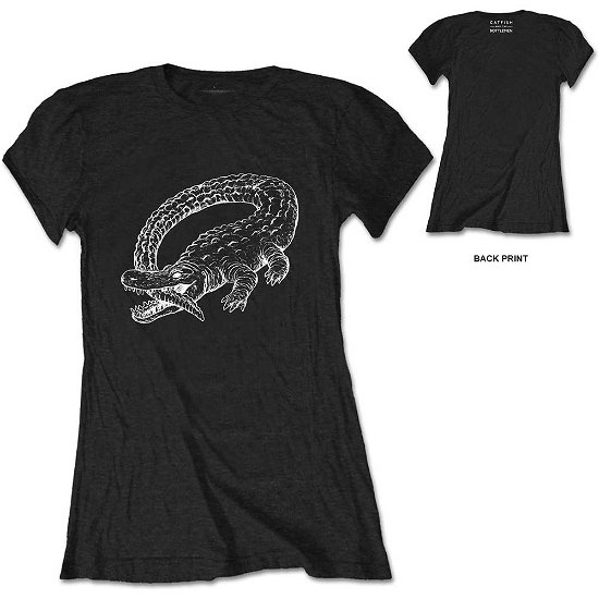Catfish & The Bottlemen Ladies T-Shirt: Alligator (Back Print) - Catfish & The Bottlemen - Merchandise - Bravado - 5055979943495 - 