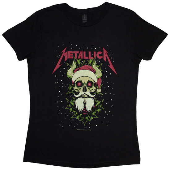 Cover for Metallica · Metallica Ladies T-Shirt: Santa Horns (T-shirt) [size S] (2024)