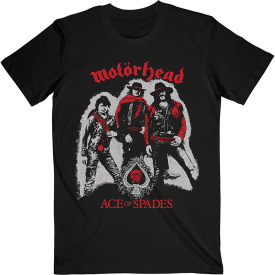 Motörhead · Motorhead Unisex T-Shirt: Ace of Spades Cowboys (T-shirt) [size S] [Black - Unisex edition]