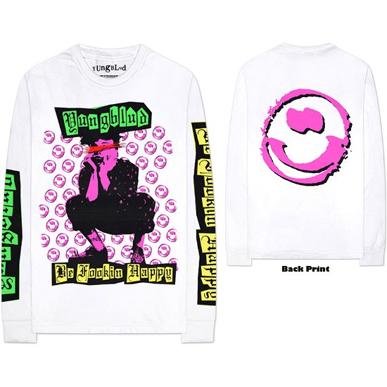Cover for Yungblud · Yungblud Unisex Long Sleeve T-Shirt: Punker (Back &amp; Sleeve Print) (Klær) [size XS]