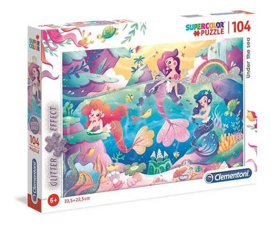 Puslespil Glitter under the Sea, 104 brikker - Clementoni - Board game - Clementoni - 8005125201495 - September 5, 2023