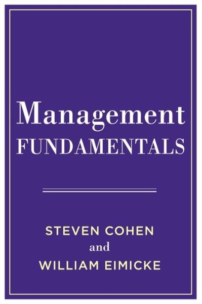 Cover for Steven Cohen · Management Fundamentals (Paperback Book) (2020)