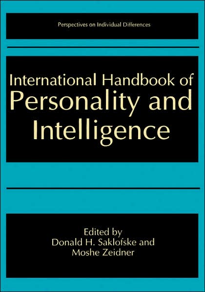 Cover for Donald Saklofske · International Handbook of Personality and Intelligence - Perspectives on Individual Differences (Hardcover Book) [1995 edition] (1995)