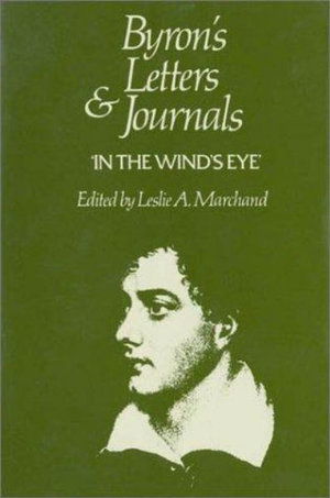 Cover for Lord George Gordon Byron · Letters and Journals (1821-22, In the Wind's Eye) (Hardcover Book) [New edition] (1990)