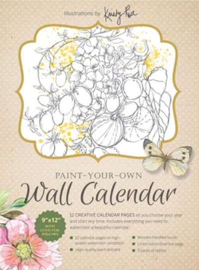 Cover for Kristy Rice · Paint-Your-Own Wall Calendar: Illustrations by Kristy Rice - Artisan Series (Book) (2022)