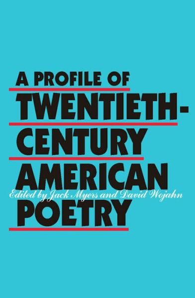 Cover for Jack Myers · A Profile of Twentieth-century American Poetry (Paperback Book) (1991)