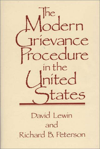 Cover for David Lewin · The Modern Grievance Procedure in the United States (Hardcover Book) (1988)