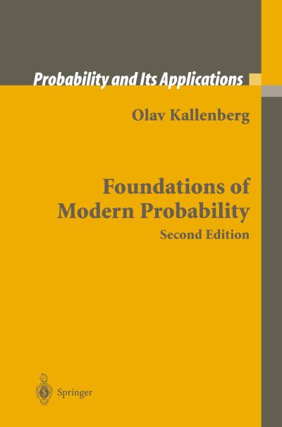 Cover for Olav Kallenberg · Foundations of Modern Probability - Probability and Its Applications (Paperback Book) [Softcover reprint of hardcover 2nd ed. 2002 edition] (2010)