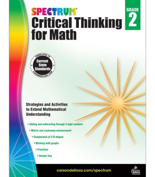 Spectrum Critical Thinking for Math Gr 2 - Spectrum - Książki - Carson Dellosa - 9781483835495 - 13 kwietnia 2017