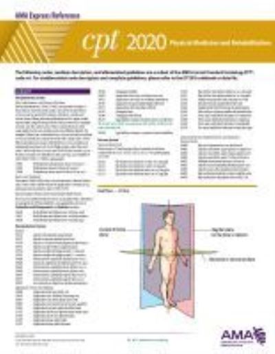 Cover for American Medical Association · CPT 2020 Express Reference Coding Card: Physician Medicine and Rehabilitation (Cards) (2019)