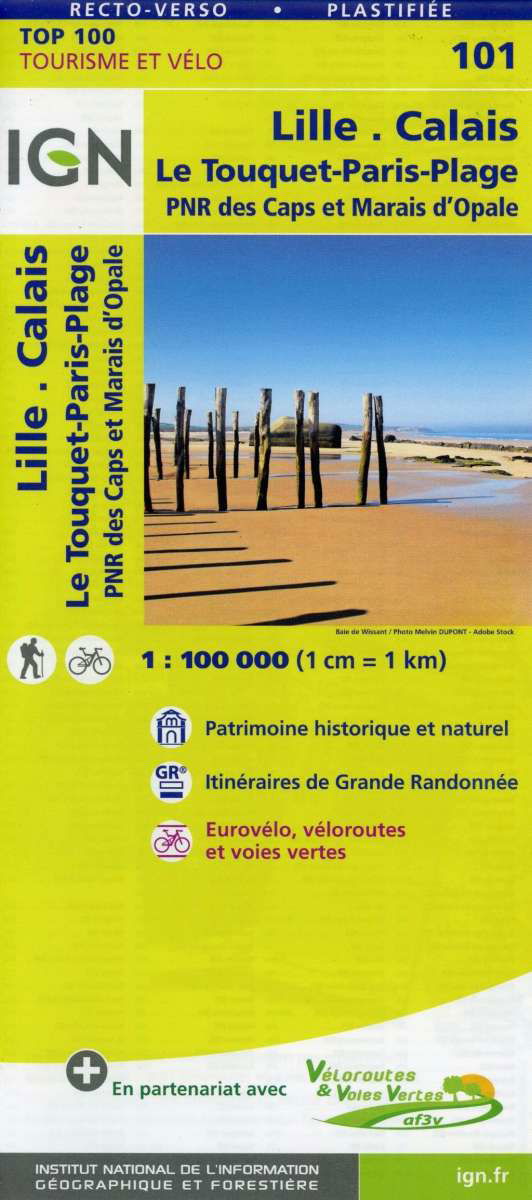 Cover for Ign · IGN Karten.Lille.Calais Le Touquet.101 (Book) (2019)