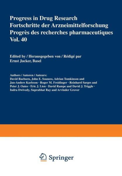 Progress in Drug Research / Fortschritte der Arzneimittelforschung / Progres des recherches pharmaceutiques - Progress in Drug Research - E. Jucker - Books - Springer Basel - 9783034871495 - January 28, 2012