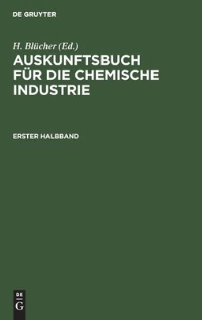Cover for No Contributor · Erster Halbband (Hardcover bog) (2024)