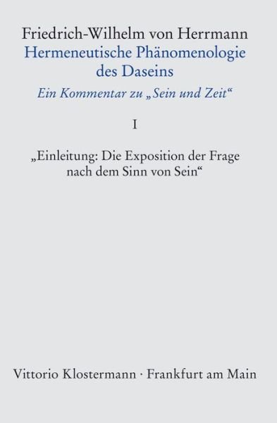 Cover for Herrmann · Hermeneut.Phänomenologie.1 (Buch) (2016)