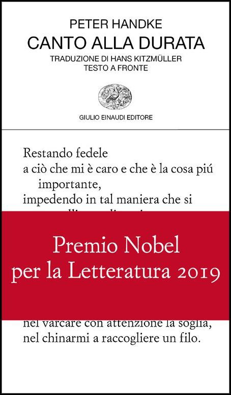 Cover for Peter Handke · Canto Alla Durata. Testo Tedesco A Fronte (Book)