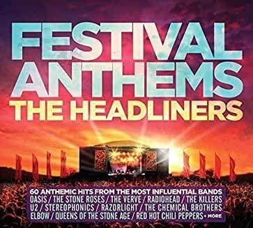 Cover for Festival Anthems: The Headliners (CD) (2018)