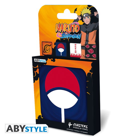 NARUTO SHIPPUDEN - Set 4 Coasters - Coaster - Gadżety - ABYstyle - 3700789269496 - 21 lutego 2019