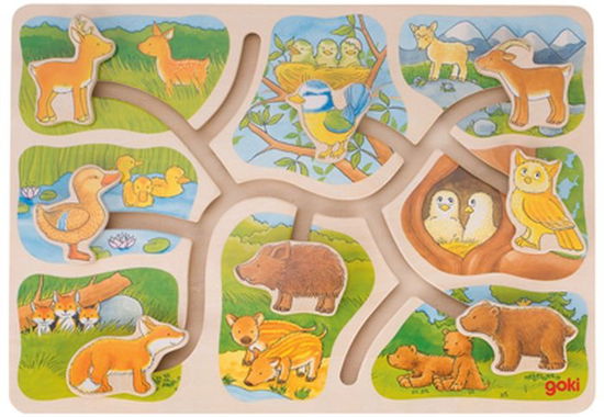 Cover for Schiebepuzzle Wer GehÃ¶rt Zu Wem?.57749 (MERCH)