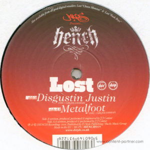 Cover for Lost · Disgustin Justin / Metalfoot (12&quot;) (2010)