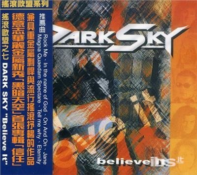 Cover for Dark Sky · Believe It (CD) (2010)