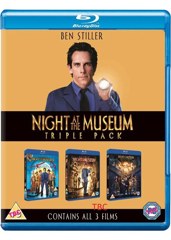Cover for Night at the Museum 1-3 · Night At The Museum / Night At The Museum 2 / Night At The Museum 3 - Secret Of The Tomb (Blu-ray) (2015)