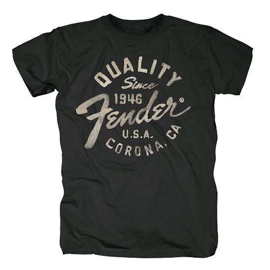 Fender Quality Black - T-shirt - Fanituote - BRADO - 5054190056496 - torstai 10. heinäkuuta 2014